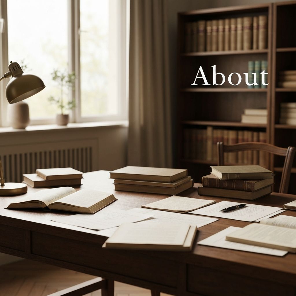 Rólunk oldal - öreg könyvek és dokumentumok az asztalon