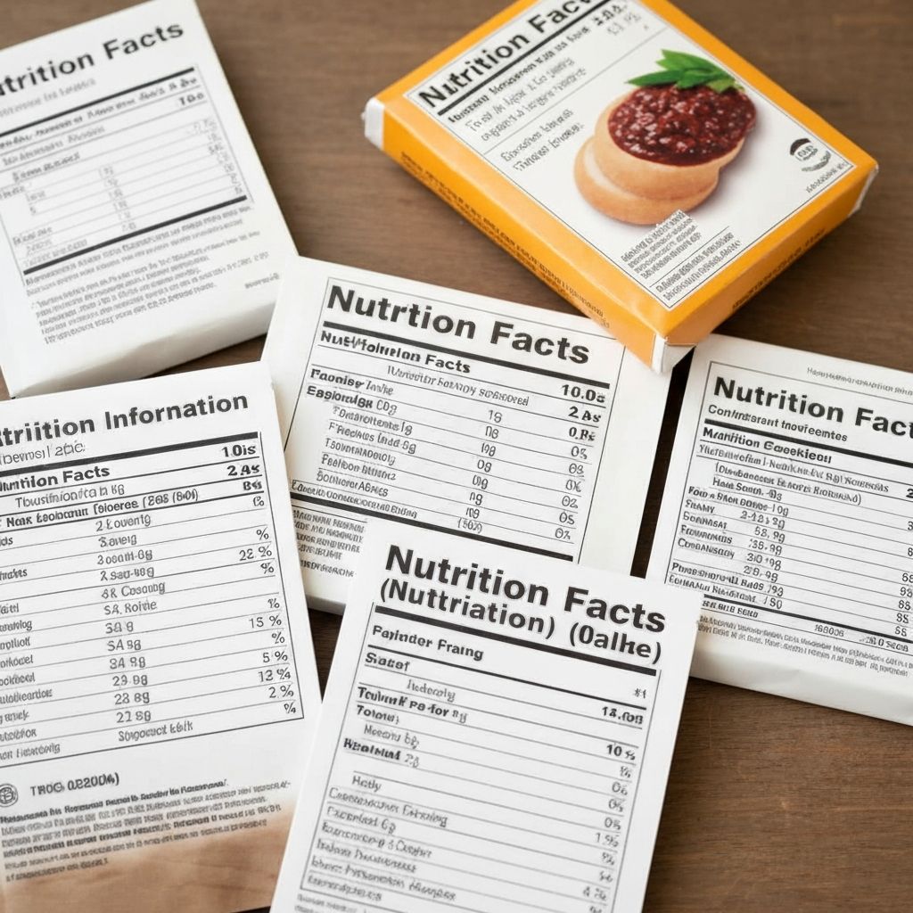 Tápanyag-táblázatok az étiquettákon