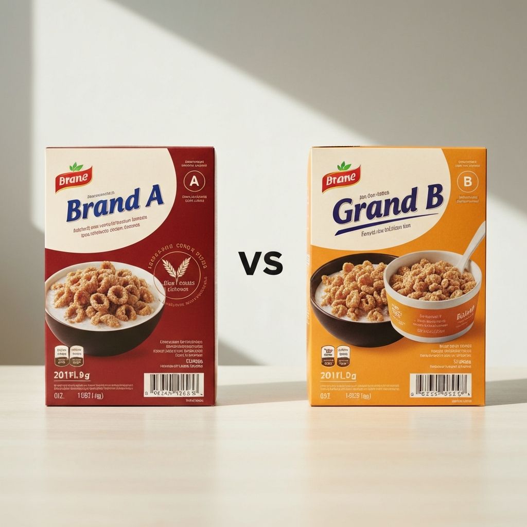 Termékek összehasonlítása az asztalon